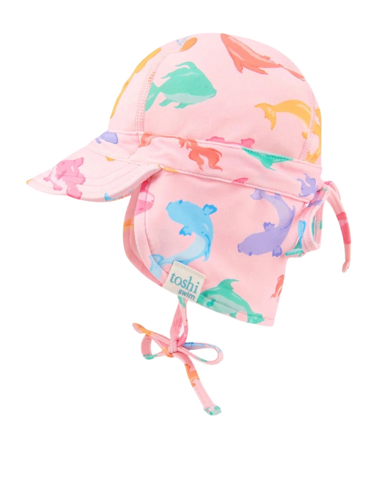 Toshi Swim Baby Flap Cap Classic - Dishy Fishy Swim Hats Toshi 