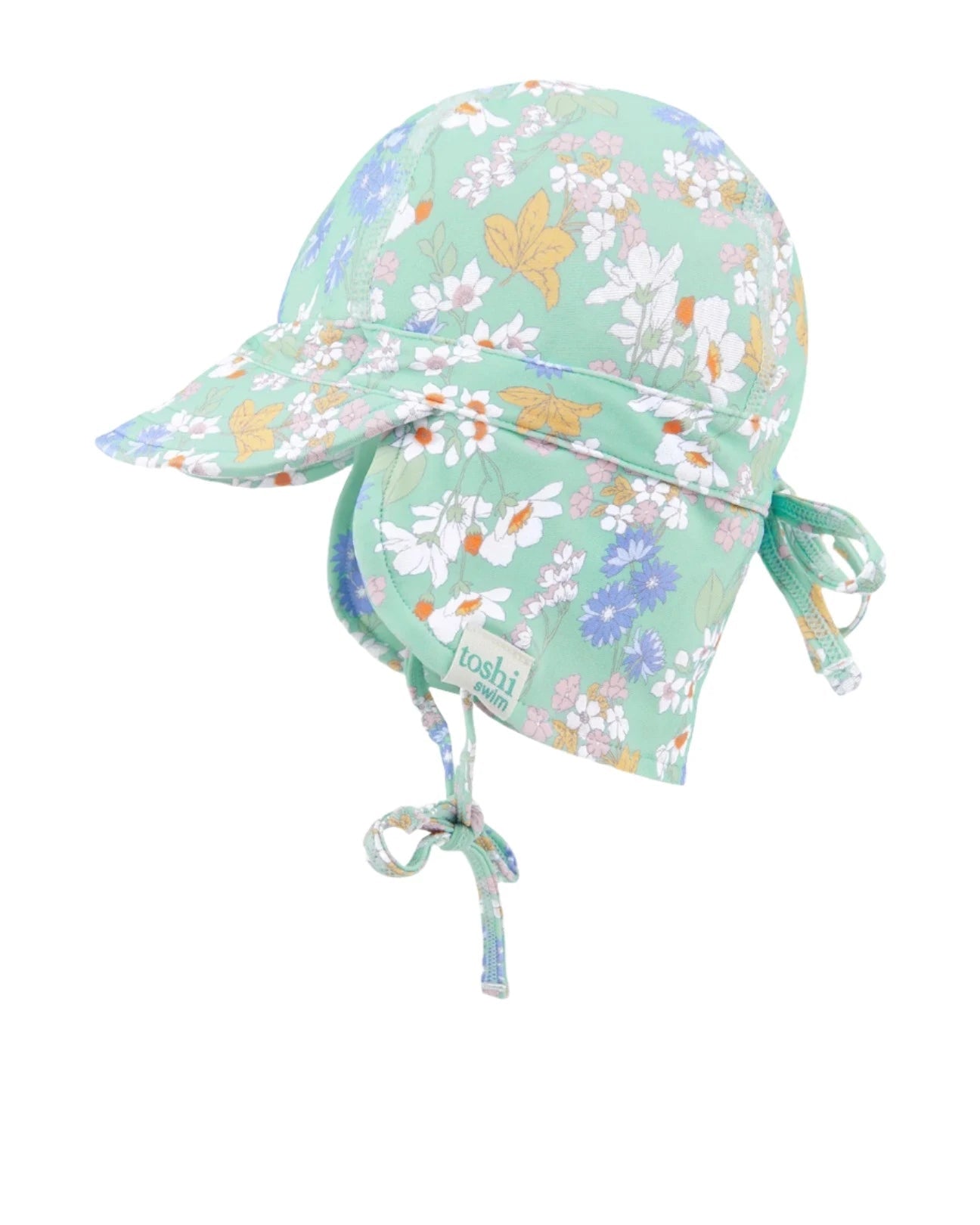 Toshi Swim Baby Flap Cap Classic - Sea Blossom Swim Hats Toshi 