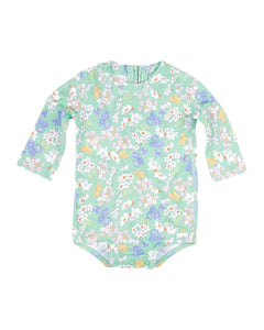 Toshi Swim Baby Long Sleeve Classic Onesie - Sea Blossom