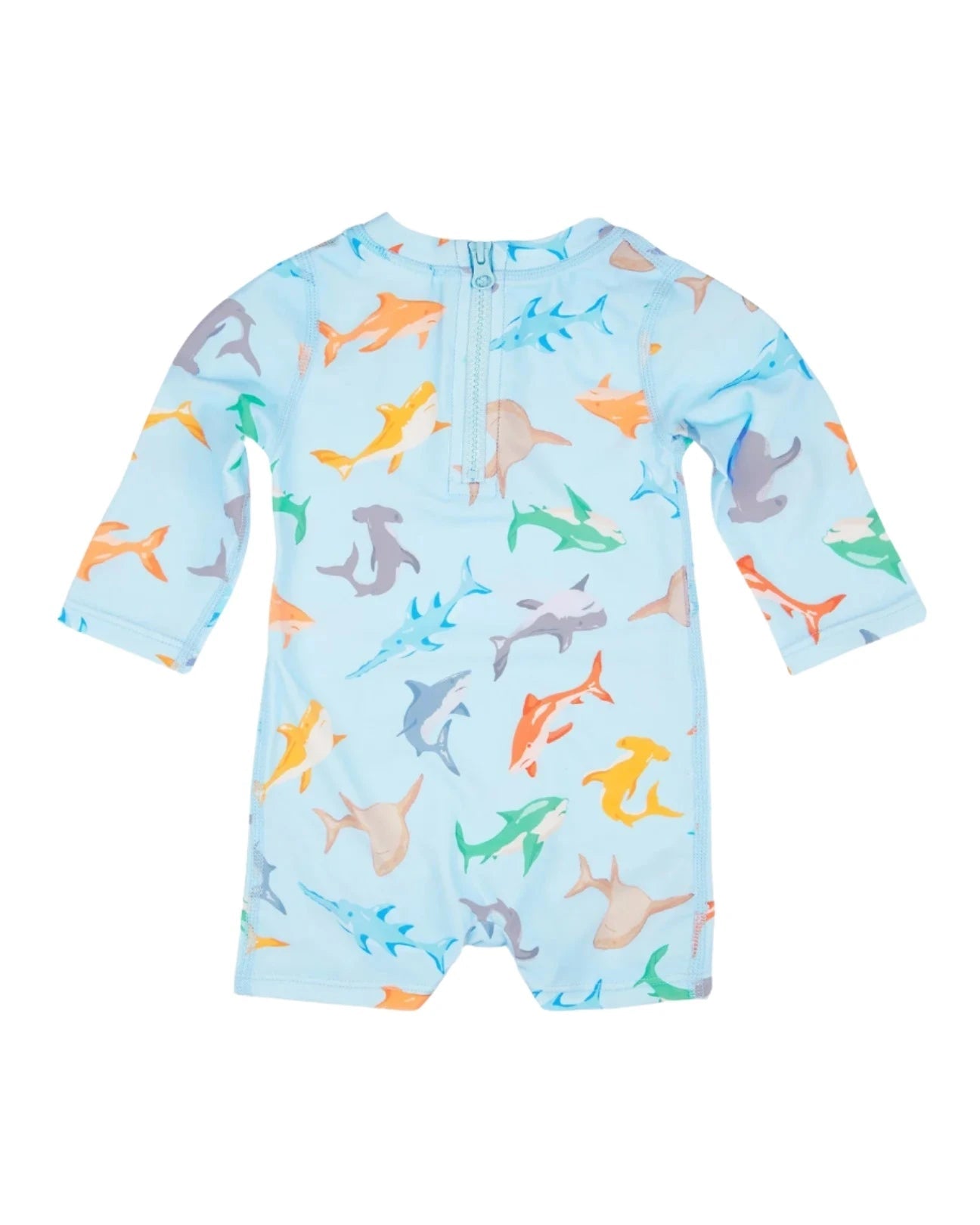 Toshi Swim Baby Long Sleeve Classic Onesie - Sharky One-Piece Swimsuit Toshi 