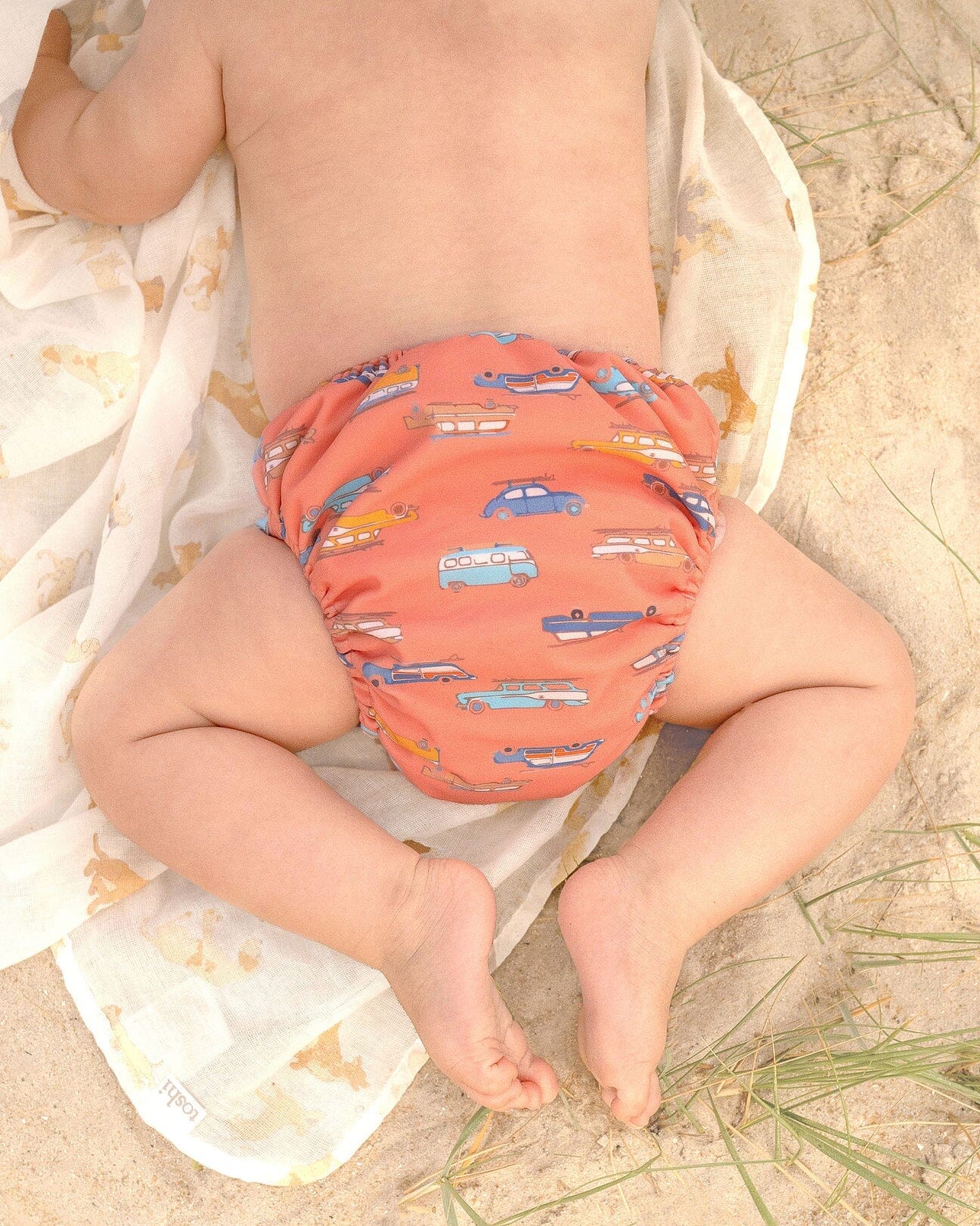 Toshi Swim Baby Nappy Classic - Surf's Up Swim Nappy Toshi 