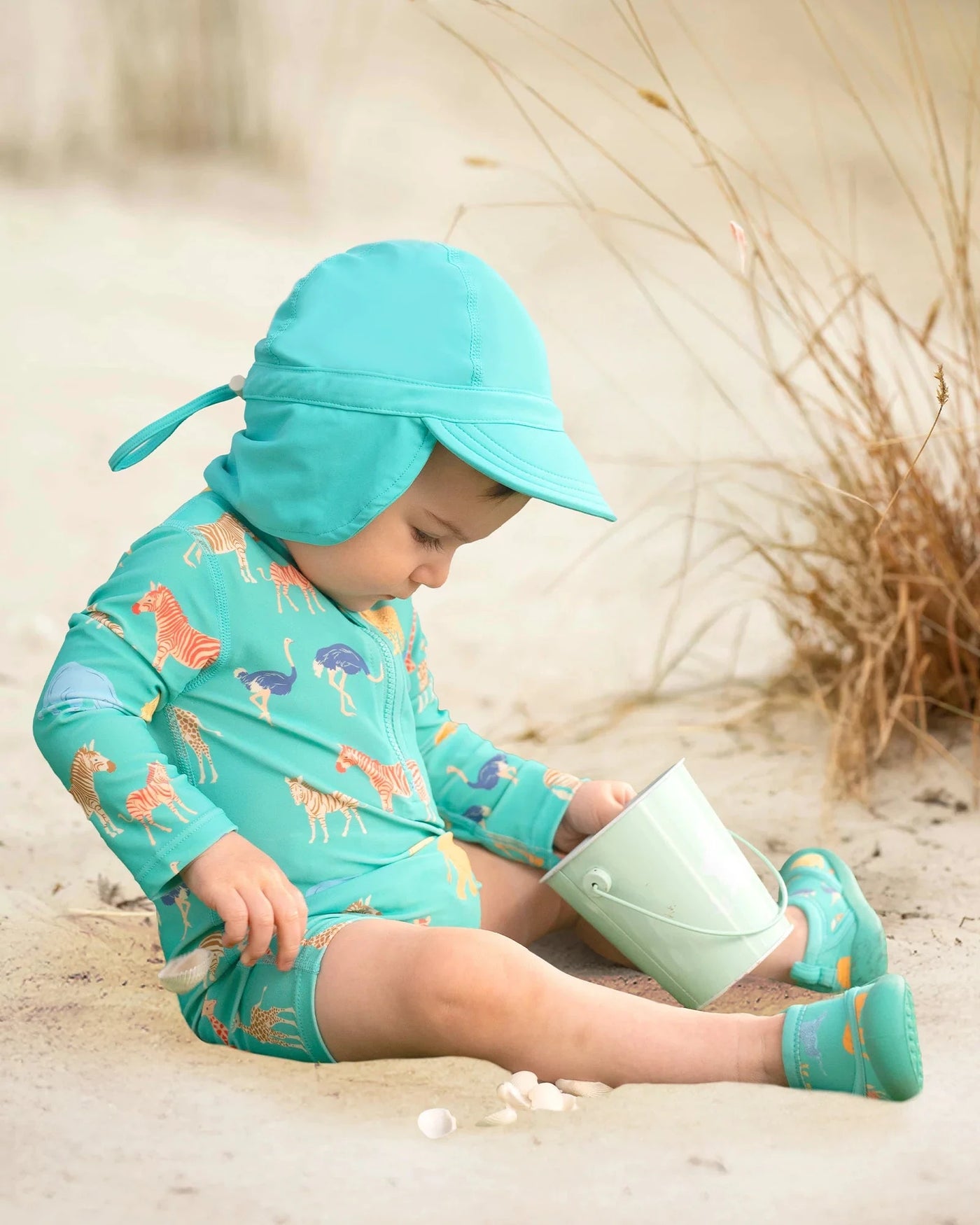 Toshi - Swim Beachcomber Flap Cap | Seagrass Swim Hats Toshi 