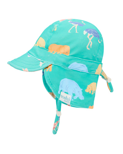Toshi Swim Paradise Flap Cap - Congo Seagrass Swim Hats Toshi 