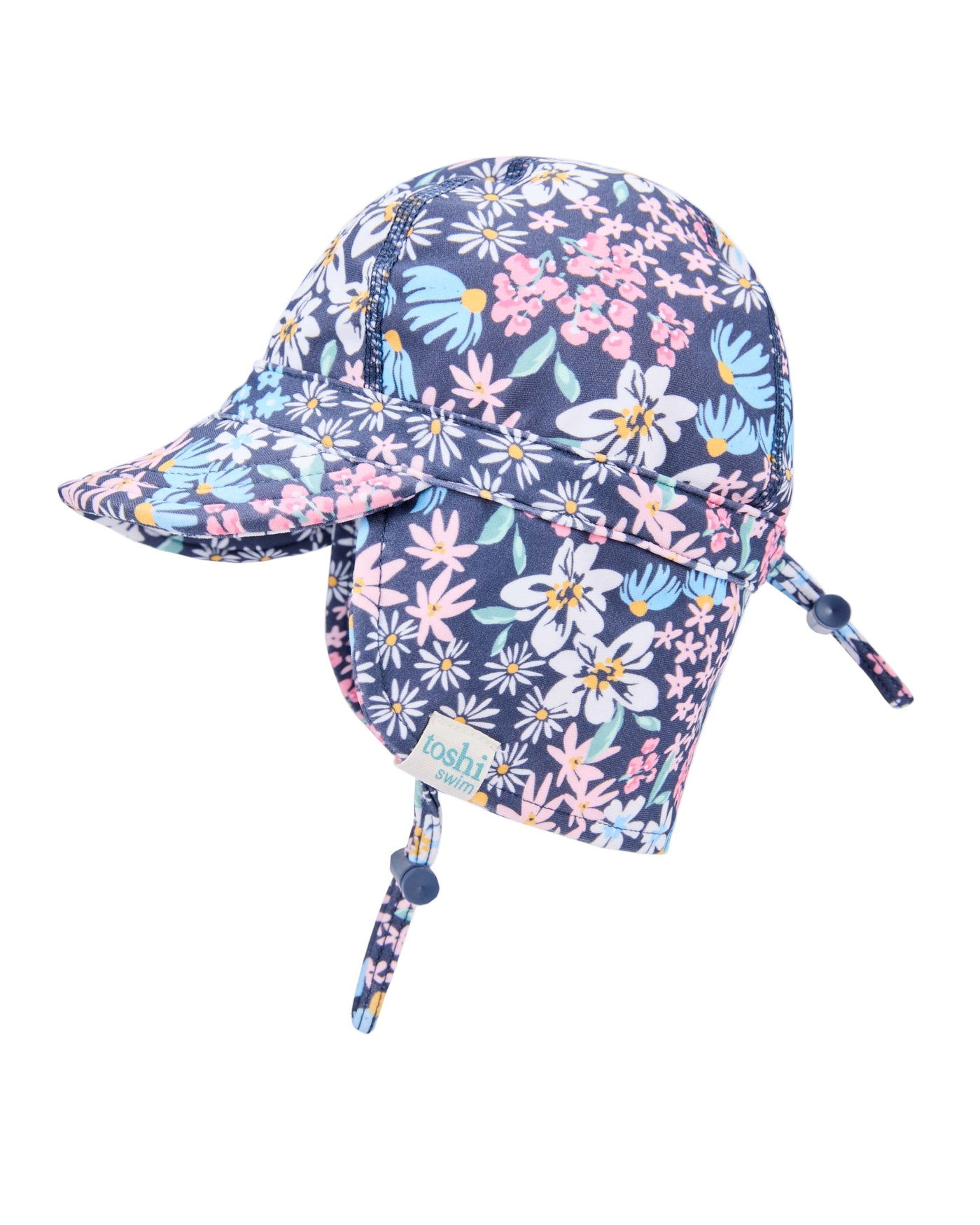Toshi Swim Paradise Flap Cap - Wattle Dusk Swim Hats Toshi 