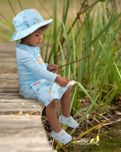 Toshi - Swim Paradise Sunhat | Swell Seekers Sky Swim Hats Toshi 