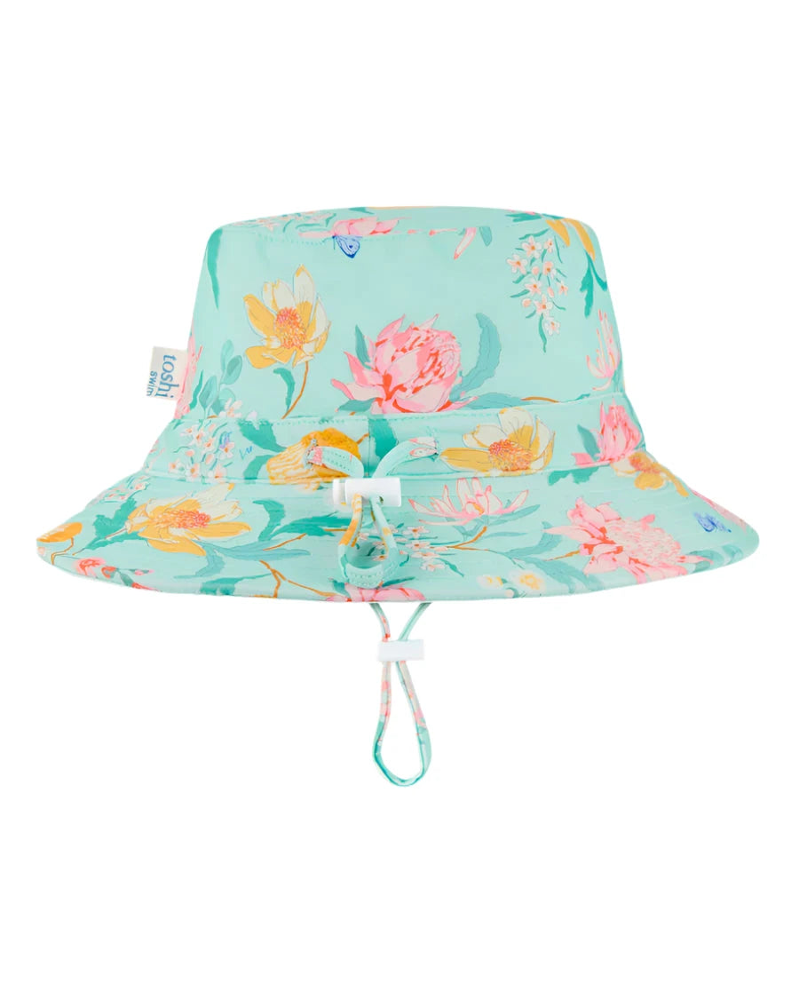 Toshi Swim Paradise Sunhat - Waratah Mint Swim Hats Toshi 