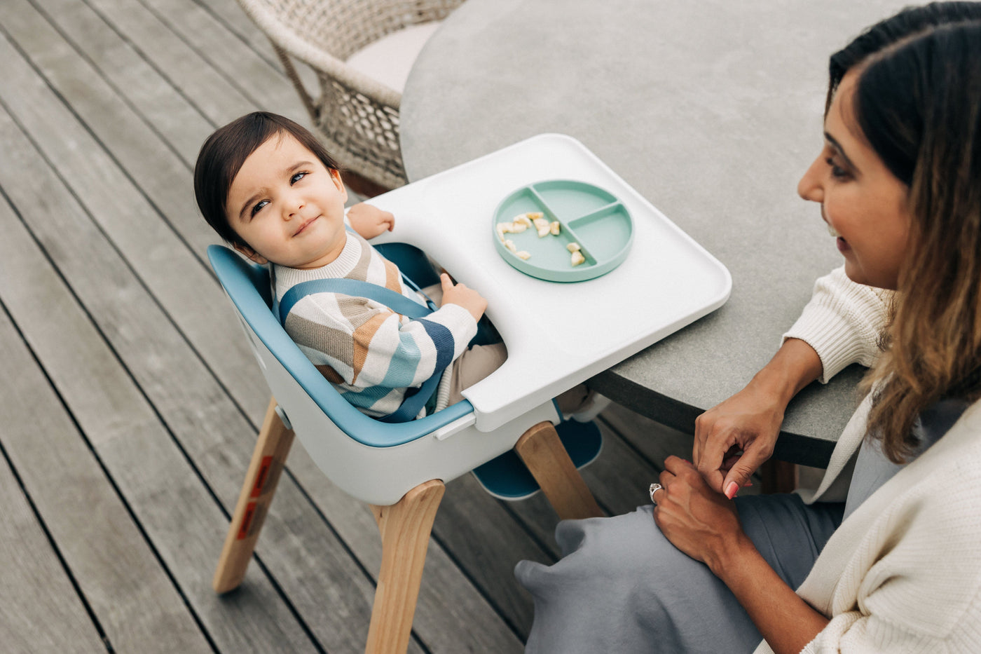 UPPAbaby Ciro Caleb - Steel Blue High Chair UPPAbaby 