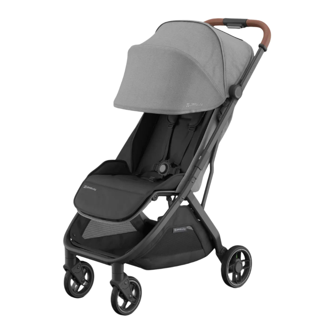 UPPAbaby Minu V3 Stroller Greyson - (Charcoal/Carbon/Saddle Leather) Pram Accessories UPPAbaby 