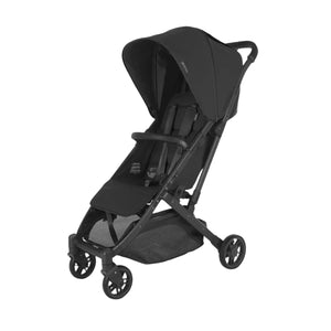 UPPAbaby Minu V3 Stroller Jake - (Charcoal/Carbon,Black Leather)