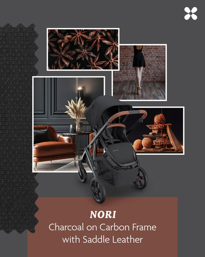 UPPAbaby Vista V3 Pram with No Bassinet - Nori (Charcoal/Saddle) Pram Accessories UPPAbaby 