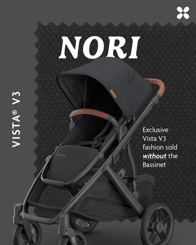 UPPAbaby Vista V3 Pram with No Bassinet - Nori (Charcoal/Saddle) Pram Accessories UPPAbaby 
