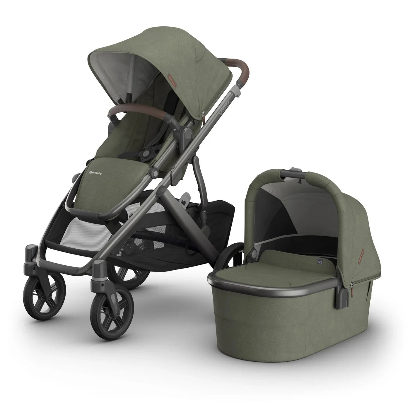 UPPAbaby Vista V3 With Bassinet - Evelyn (Meadow Green) Pram Accessories UPPAbaby 