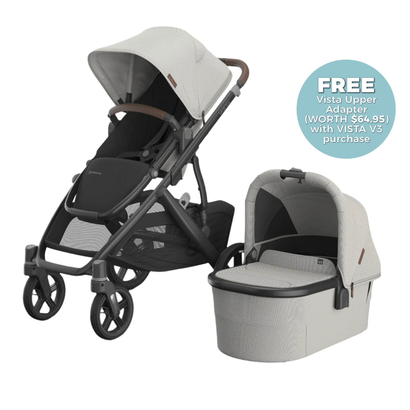 UPPAbaby Vista V3 With Bassinet - Savannah Pram Accessories UPPAbaby 