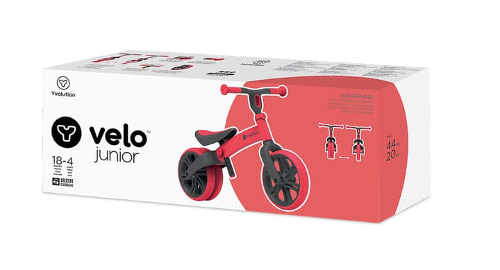 Yvolution Velo Junior Balance Bike Red - Main Image