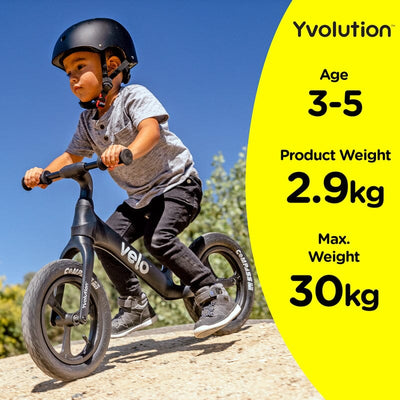 Velo Pro Balance Bike - Black Bikes Yvolution 