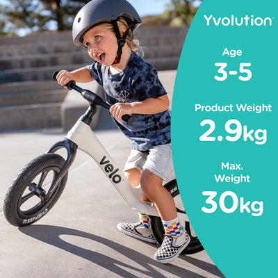 Velo Pro Balance Bike - White Bikes Yvolution 