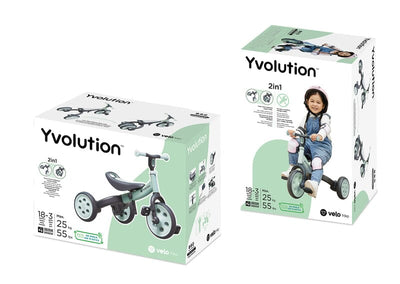 Velo Trike 2 in 1 - Green Bikes Yvolution 