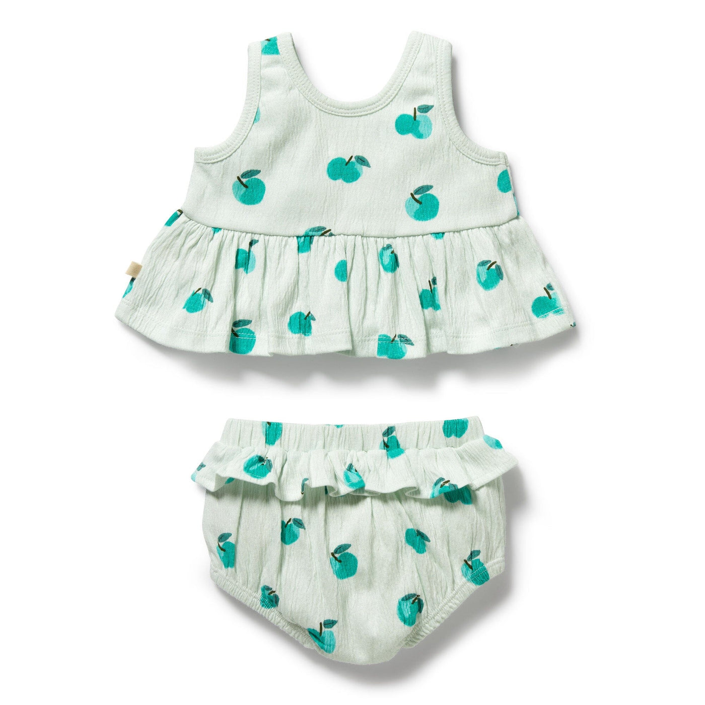 Wilson & Frenchy - Apple Papple Organic Ruffle Set Matching Set Wilson & Frenchy 