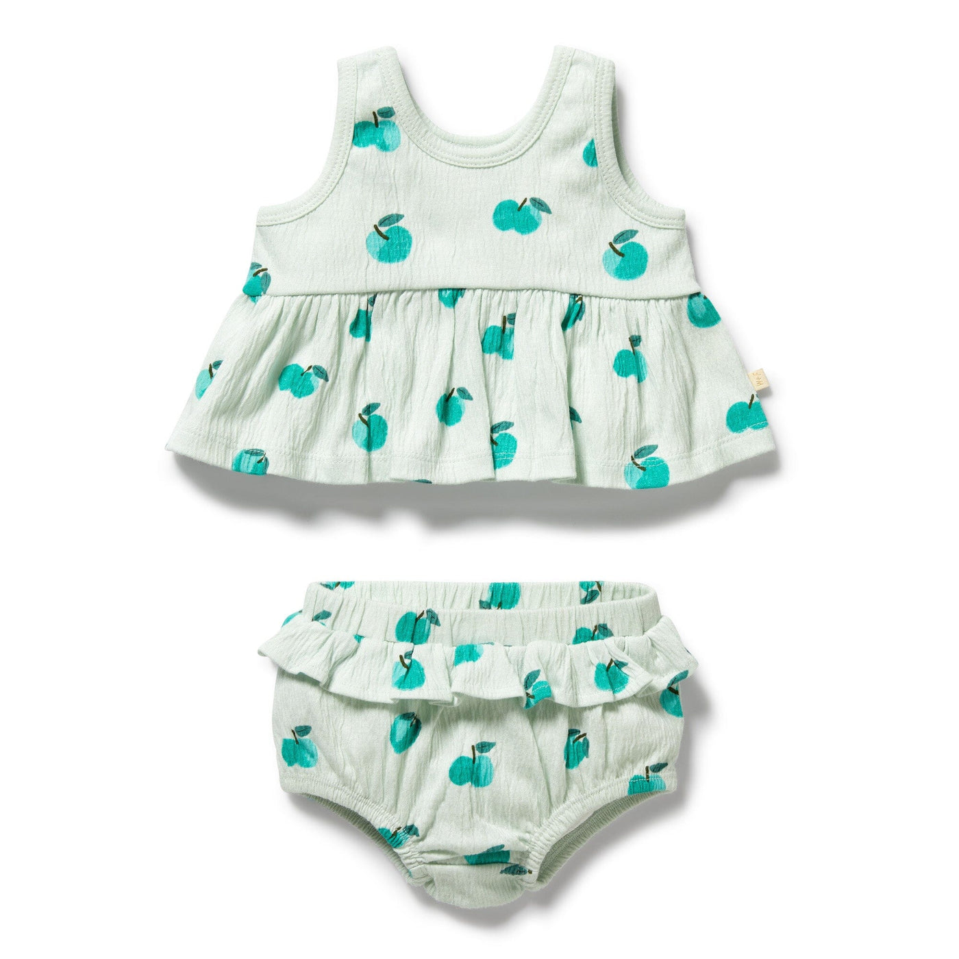 Wilson & Frenchy - Apple Papple Organic Ruffle Set Matching Set Wilson & Frenchy 