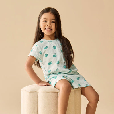 Wilson & Frenchy - Apple Papple Organic Short Sleeve Pyjamas Short Sleeve Pyjamas Wilson & Frenchy 