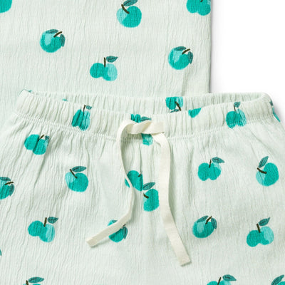 Wilson & Frenchy - Apple Papple Organic Short Sleeve Pyjamas Short Sleeve Pyjamas Wilson & Frenchy 