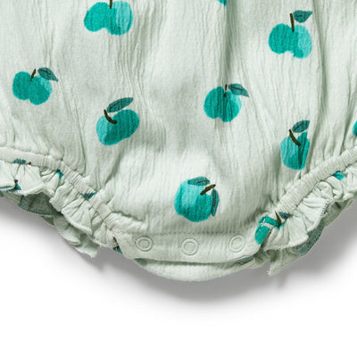 Wilson & Frenchy - Apple Papple Organic Tie Playsuit Playsuit Wilson & Frenchy 
