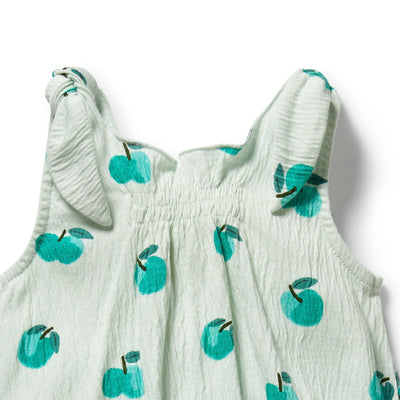 Wilson & Frenchy - Apple Papple Organic Tie Playsuit Playsuit Wilson & Frenchy 