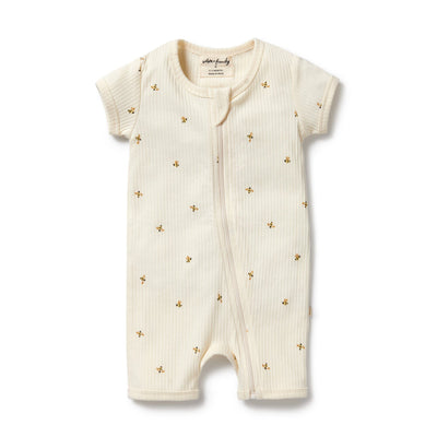 Wilson & Frenchy - Bee Mine Organic Boyleg Zipsuit Zipsuit Wilson & Frenchy 