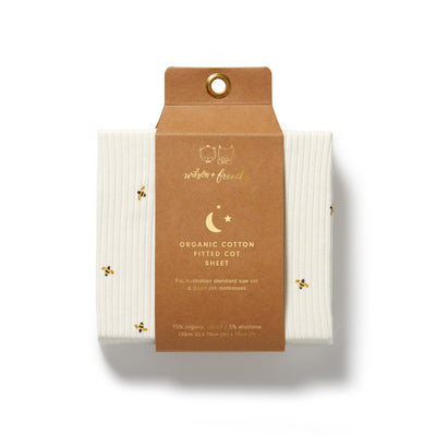 Wilson & Frenchy - Bee Mine Organic Cot Sheet Cot Sheet Wilson & Frenchy 