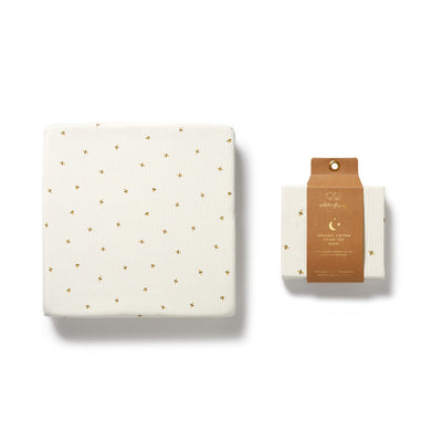 Wilson & Frenchy - Bee Mine Organic Cot Sheet Cot Sheet Wilson & Frenchy 