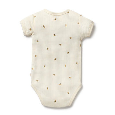 Wilson & Frenchy - Bee Mine Organic Henley Bodysuit Bodysuit Wilson & Frenchy 