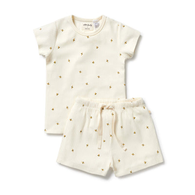 Wilson & Frenchy - Bee Mine Organic Short Sleeved Pyjamas Short Sleeve Pyjamas Wilson & Frenchy 