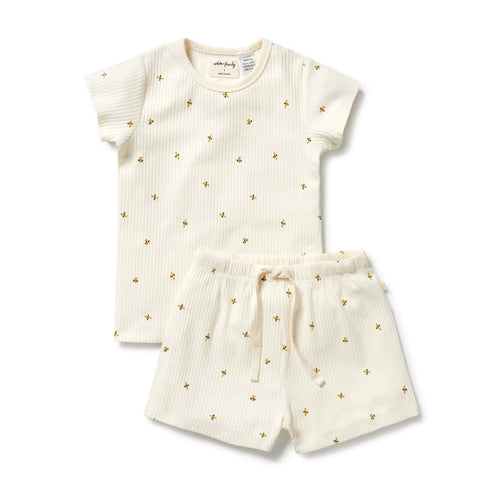 Wilson & Frenchy - Organic Short Sleeved Pyjamas | Bee Mine