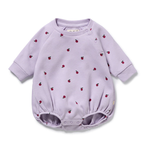 Wilson & Frenchy - Berry Plums Organic Waffle Bodysuit
