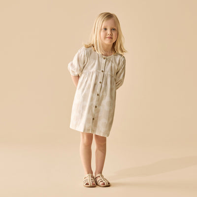 Wilson & Frenchy - Daisy Bloom Organic Button Dress Short Sleeve Dress Wilson & Frenchy 