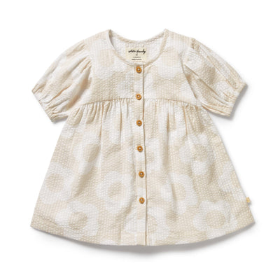 Wilson & Frenchy - Daisy Bloom Organic Button Dress Short Sleeve Dress Wilson & Frenchy 