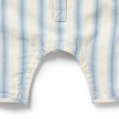 Wilson & Frenchy - Deep Blue Stripe Organic Growsuit Growsuit Wilson & Frenchy 