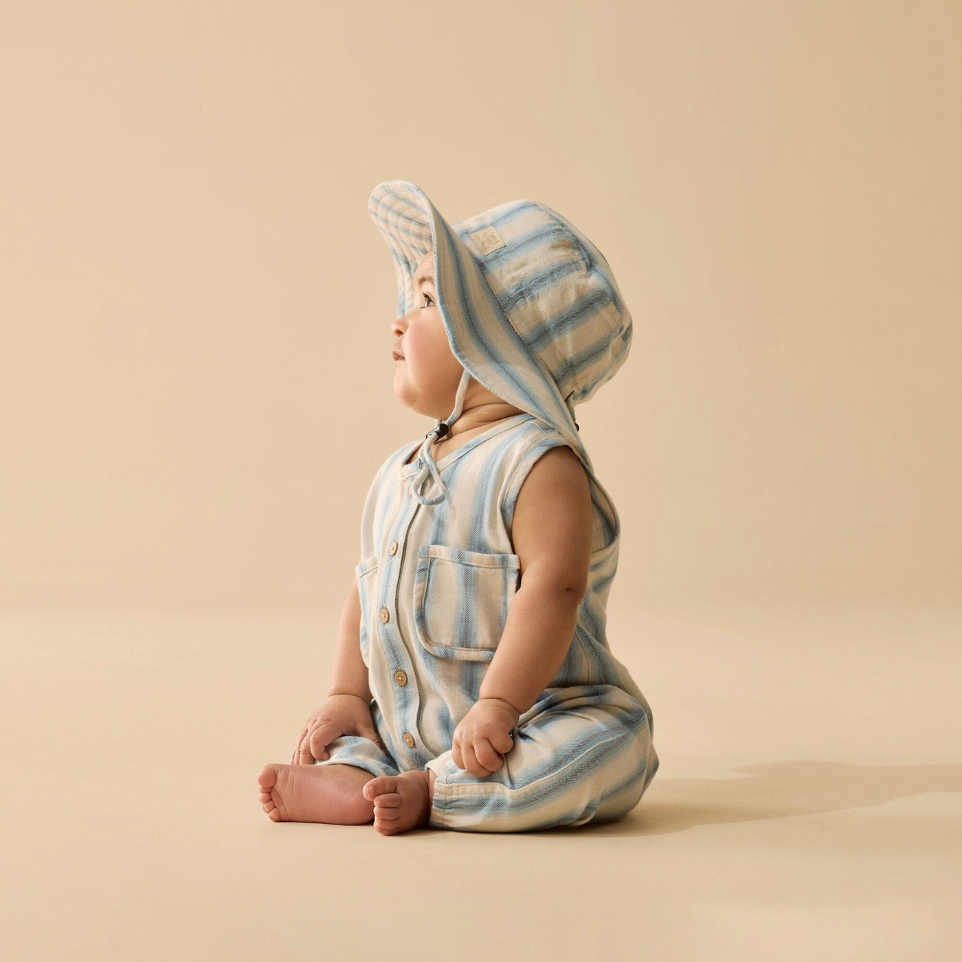 Wilson & Frenchy - Deep Stripe Organic Sun Hat Sun Hat Wilson & Frenchy 