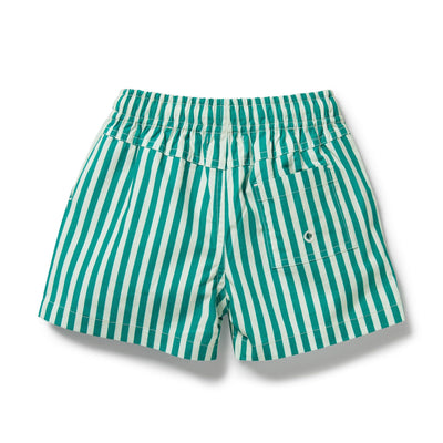 Wilson & Frenchy - Green Bean Stripe Swim Board Short Boardshorts Wilson & Frenchy 