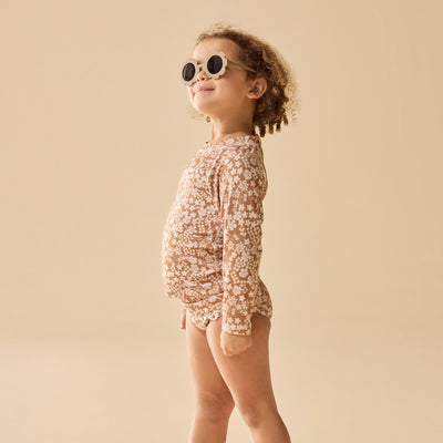 Wilson & Frenchy - Hazel Floral Cutwork Rashie Swimset Two-Piece Swimsuit Wilson & Frenchy 
