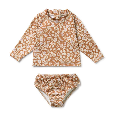 Wilson & Frenchy - Hazel Floral Cutwork Rashie Swimset Two-Piece Swimsuit Wilson & Frenchy 