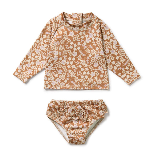 Wilson & Frenchy - Cutwork Rashie Swimset | Hazel Floral