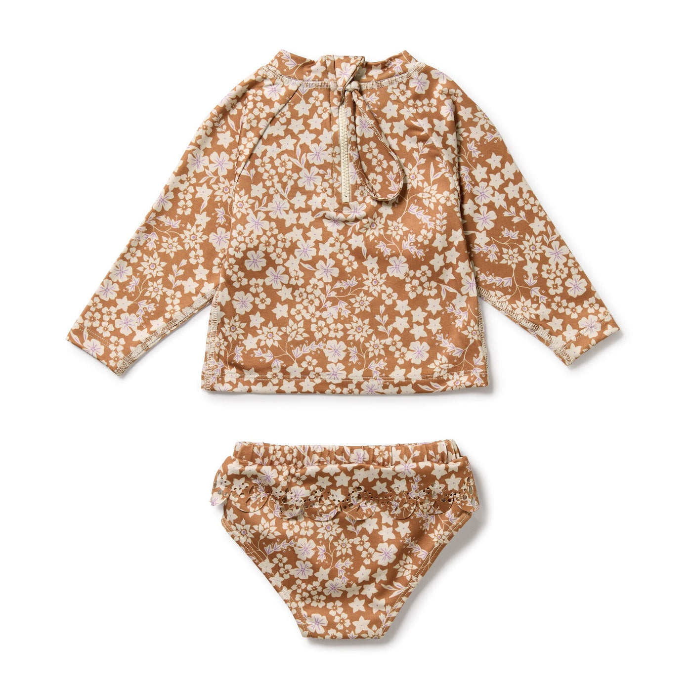 Wilson & Frenchy - Hazel Floral Cutwork Rashie Swimset Two-Piece Swimsuit Wilson & Frenchy 