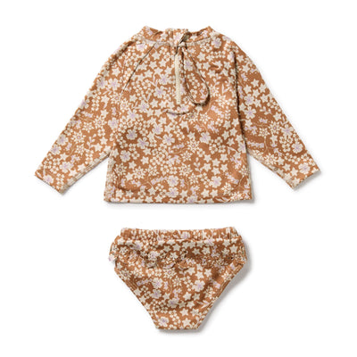 Wilson & Frenchy - Hazel Floral Cutwork Rashie Swimset Two-Piece Swimsuit Wilson & Frenchy 
