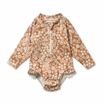 Wilson & Frenchy - Hazel Floral Long Sleeved Swimsuit One-Piece Swimsuit Wilson & Frenchy 