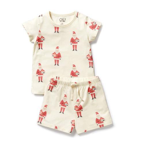 Wilson & Frenchy - Organic Short Sleeved Pyjamas | Ho Ho Ho