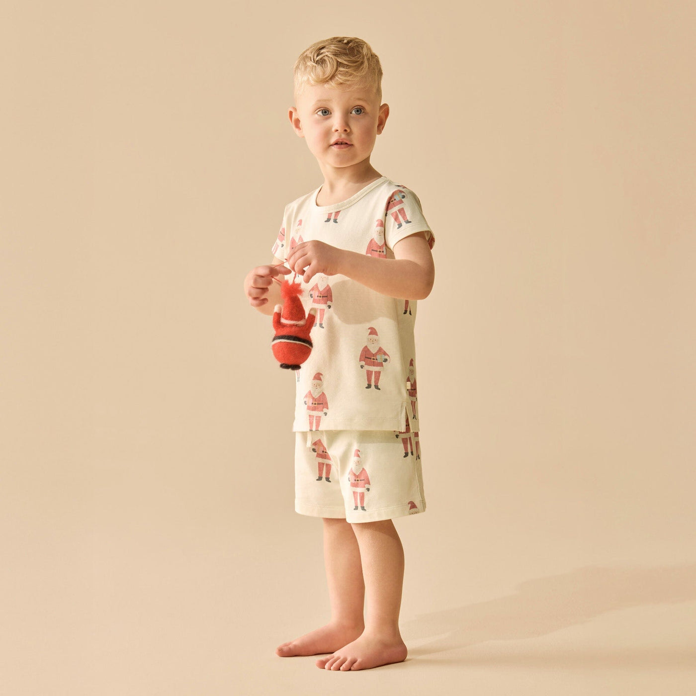 Wilson & Frenchy - Ho Ho Ho Organic Short Sleeved Pyjamas Short Sleeve Pyjamas Wilson & Frenchy 