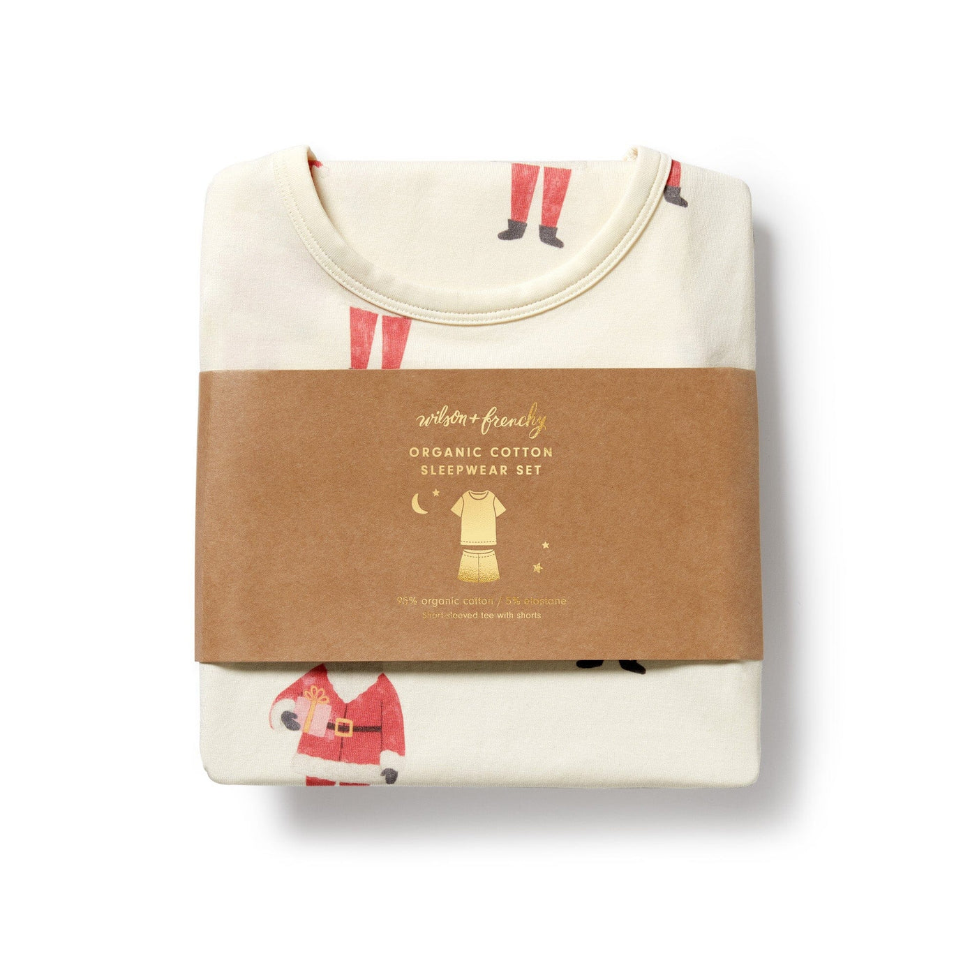 Wilson & Frenchy - Ho Ho Ho Organic Short Sleeved Pyjamas Short Sleeve Pyjamas Wilson & Frenchy 
