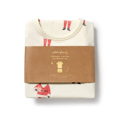 Wilson & Frenchy - Ho Ho Ho Organic Short Sleeved Pyjamas Short Sleeve Pyjamas Wilson & Frenchy 