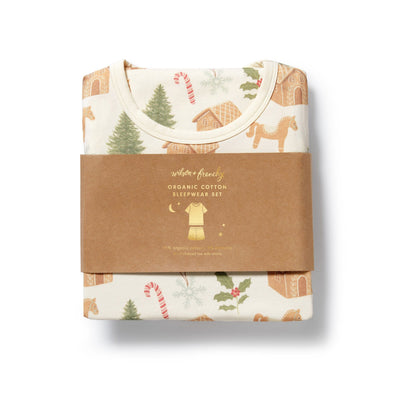 Wilson & Frenchy - Holly Jolly Magic Organic Short Sleeved Pyjamas Short Sleeve Pyjamas Wilson & Frenchy 